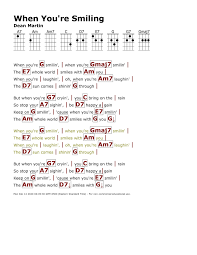 This is an idea for my sons graduation / us navy going away party. When You Re Smiling Dean Martin Ukulele Chords Songs Ukulele Songs Ukelele Songs