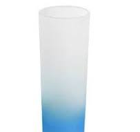 Copo de Vidro Mini Drink Jateado Degrade Azul - 90ml