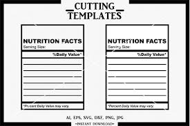 This is certainly a basic schedule template having a title container, text bins, arrows and. Blank Nutrition Facts Nutrition Facts Template Cricut Svg By Design Time Thehungryjpeg Com