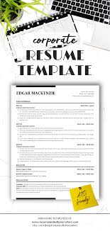 Resume Template For Corporate Jobs Professional Cv Resume Template Minimalist Resume Template Resume Template Professional