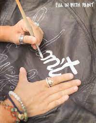 Diy Paint Your Leather Jacket Diy Leather Jacket Diy Denim Jacket Painting Leather