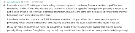 However, you need to be over 18 years old in order to do so. How To Sell Feet Pictures And Earn Instant Money Online