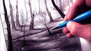 How To Draw A Forest Youtube Previously, he showed how to draw detailed buildings. how to draw a forest