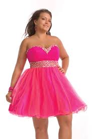 119 99 Buy Hot Pink Mini Length Ball Gown Sweetheart Plus Size Dresses With Be Plus Size Homecoming Dresses Plus Size Cocktail Dresses Gorgeous Prom Dresses