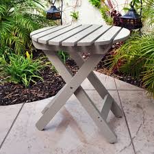 August Grove Mallory Folding Wooden Side Table Wayfair Side Table Wood Round Folding Table Side Table