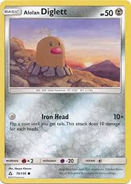 Choose up to 2 pokemon and up to 2 basic energy from your discard pile, show them to your opponent, and put them into your hand. Amazon Com Alolan Diglett 78 156 Common Toys Games