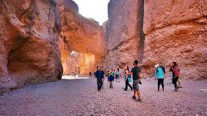 Death valley national park , the hottest and driest national park in the united states , located in death valley , largely in southwestern california , though a small portion extends into nevada 's bullfrog hills. Death Valley National Park In U S States Of California Found The World