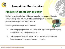 Contoh soal dan jawaban tentang metode penyelesaian pendapatan kontruksi berkaitan dengan kontrak jangka panjang yang telah. Pendapatan Psak 23 Akuntansi Keuangan 2 Pertemuan Ppt Download