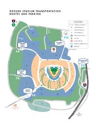 Dodger Stadium Parking Lot Map Map 2018