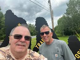 Look who we found lurking near a Trading post in Jackman Maine 😎