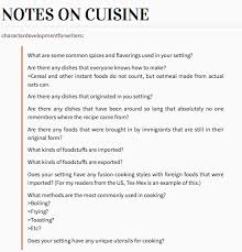 Thinking About Fictional Food Culture Writing Tips Writing A Book Writing