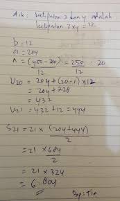 Untuk n = 4, maka nilai x yang mungkin adalah 1, 2 dan 3. Jumlah Semua Bilangan Kelipatan 3 Dan 4 Antara 200 Dan 450 Adalah Masnurul