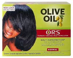 Ors Olive Oil No Lye Normal Hair Relaxer 1 Kit Relaxed Hair Olive Oil Hair Relaxer
