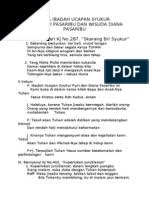 Saat anda diberi kesempatan untuk berdoa syafaat untuk rumah tersebut maka sebagai anak tuhan kita harus sudah siap. Tata Ibadah Syukur Rumah Baru