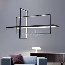 Super Thin Rectangular Pendant Lamp Modern Metal Multi Light Pendant For Restaurant Multi Light Pendant Pendant Lamp Pendant Lighting
