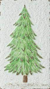 This Embossed Metal Sign Makes The Perfect Focal Point To Any Farmhouse Christmas Display Features An Evergreen T Tree Wall Decor Tree Wall Christmas Display