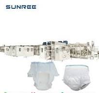Full Servo Automatic Adult Pull-ups Diaper Pants Manufacturing Machine  Production Line