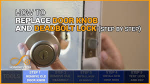 The locks have long rods that attach to the when it's time to replace a deadbolt. Dorman Door Lock Knob