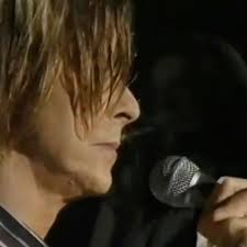 David performing Life On Mars live at Net Aid, Wembley Stadium, 1999.  ✨🌌⚡️, ~, From David’s website:, Thirty years to the day after Bowie’s  first appearance