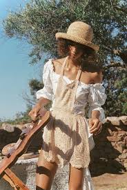 Raffia Cruiser Aesthetic Clothes Boho Fashion Picnic Outfits