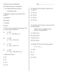 Geometric sequence worksheets are prepared for determining the geometric sequence, finding first term and sample our free worksheets and start off your geometric sequence practice! Unit Test On Arithmetic And Geometric Sequences Tpt