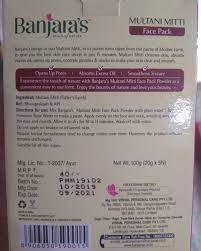 Banjaras Multani Mitti Face Pack Powder Reviews Ingredients Benefits How To Use Price