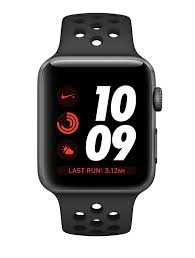 Apple Watch Series 3 Nike Gps Cellular Silver Aluminum Case With Pure Platinum Black Nike Sport Band Apple Watch Nike Apple Watch Apple Watch Bands Sports