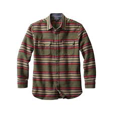 Pendleton Mens Blanket Stripe Plush Chamois Shirt
