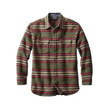 pendleton mens blanket stripe plush chamois shirt