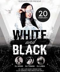 Black And White Graphic Design Poster Download All In Black Party Free Psd Flyer Template Free Psd Flyer Templates Psd Flyer Templates Free Psd Flyer