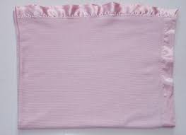 Thermal Waffle Weave Baby Blanket With Satin Nylon Trim Like Baby Morgan Nursery Blankets Throws Baby