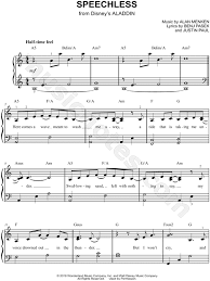 Learn more about the conductor of the song and easy piano music notes score you can easily download and has been arranged for. Speechless From Aladdin 2019 Sheet Music Easy Piano In A Minor Download Print Sku Mn0197375