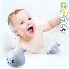 Another great baby bath toy from munchkin which now comes in a set is their ocean squirts bath toys which has 4 different bath toys for your baby's enjoyment. Bath Toys For Kids Whale Light Up Water Spray Toy Bathtub Toys Lovely Baby Shines Whale Gray White Bath Toy Aliexpress