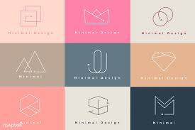 Colorful Minimal Design Logo Collection Vectors Free Image By Rawpixel Com Busbus Geometric Logo Minimal Logo Logo Design Set