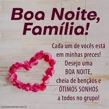 Mensagens de sucesso gravações 50 mensagens de boa noite que você pode enviar para sua família e seus amigos ficarem super felizes. Boa Noite Grupo De Familia Frases Para Whats
