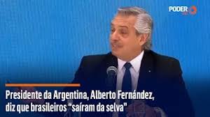 Alberto fernández, sobre el vacunatorio vip: Presidente Da Argentina Alberto Fernandez Diz Que Brasileiros Sairam Da Selva Youtube