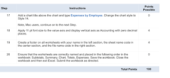 Step Instructions Points Possible Start Excel Ope