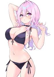 女の子 おしゃれまとめの人気アイデア pinterest hazard アニメの女の子 水着 黒 イラスト