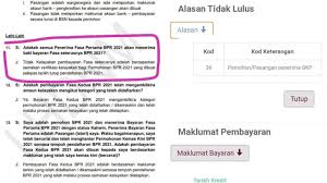 Pendaftaran bpr 2021 bermula pada 15 januari 2021 hingga. Tarikh Rayuan Bpr Fasa 2 Alasan Tidak Lulus Walaupun Dapat Fasa 1 Info Awam