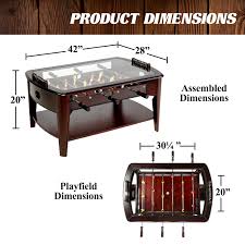 I will help you pick the best foosball table for you. Barrington 42 Furniture Foosball Soccer Coffee Table Brown Walmart Com Walmart Com