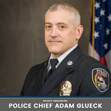 We are very proud to announce Adam Glueck is officially your Chief of  Police. Chief Glueck has worked many different roles within the City of  Cape Girardeau Police Department over his 25