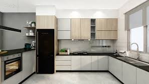 minimalistic modern kitchen terrace