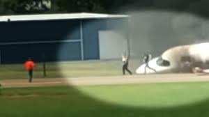 Could return from concussions on schedule at the martinsville speedway race next week, his sister wrote in a wednesday blog post. Dale Earnhardt Jr S Burning Plane Escape Caught In Dramatic New Video Abc7 Los Angeles