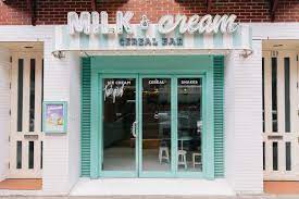 Milk & cream cereal bar is a modern spin on a timeless favorite. Milk And Cream Cereal Bar