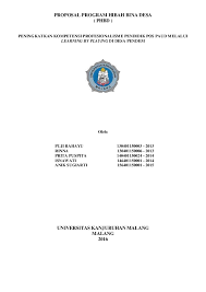 Contoh Proposal Phbd Yang Lolos Lukisan