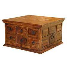 Sheesham wood center table for living room | wooden coffee table | tea table | teapoy table | natural brown rs.16665 rs.7999 sheesham wood bedside table for bedroom | wooden side end table | with 1 drawer and 1 cabinet storage | brown finish Jodhpur Solid Sheesham Wood 6 Drawer Square Coffee Table Trunk Storage Oak Furniture Hut