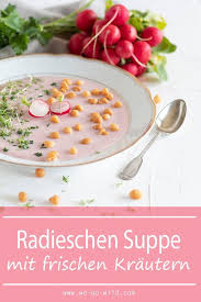 Rosa Radieschen Suppe Mit Frischen Krautern We Go Wild Rezept Radieschen Lebensmittel Essen Radieschen Rezepte