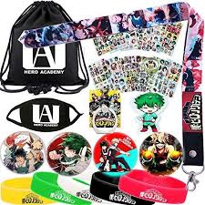 My Hero Academia Bag Gift Set 1 Mha Drawstring Bag Backpak 12 Sheet Stickers 1 Lanyar My Hero Academia Merchandise Anime Merchandise My Hero Academia Memes