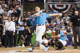 Aaron Judge Takes Home Run Derby Title Stanton Ousted In First Round Baseball Scores Marlins Baseball Baseball Tournament