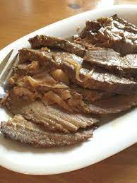 Brisket with lipton soup mix and cream of mushroom soup. Easiest Melt In Your Mouth Onion Soup Mix Brisket Pams Daily Dish